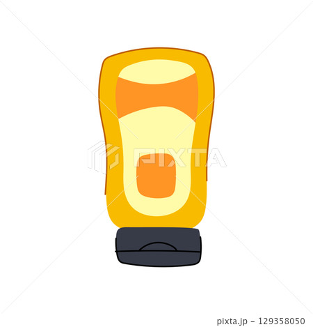 sandwich mustard bottle cartoon vector illustration sandwich mustard bottle cartoon vector illustration 129358050