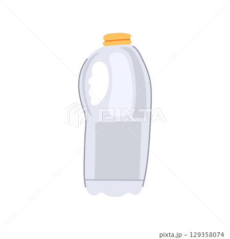 waste milk bottle plastic cartoon vector illustration 129358074
