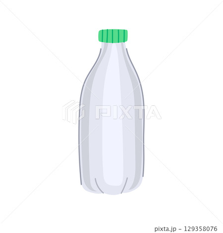 packaging milk bottle plastic cartoon vector illustration packaging milk bottle plastic cartoon vector illustration 129358076