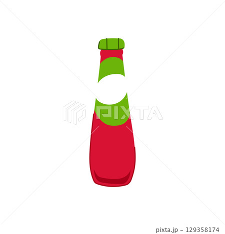 brand ketchup bottle cartoon vector illustration 129358174