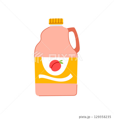 plastic juice bottle cartoon vector illustration plastic juice bottle cartoon vector illustration 129358235