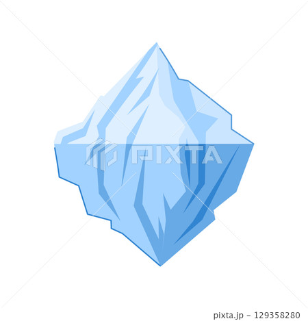 arctic iceberg cartoon vector illustration arctic iceberg cartoon vector illustration 129358280