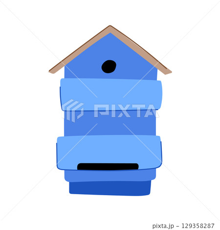 pollen hive cartoon vector illustration 129358287