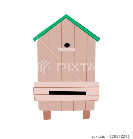 queen hive cartoon vector illustration 129358291