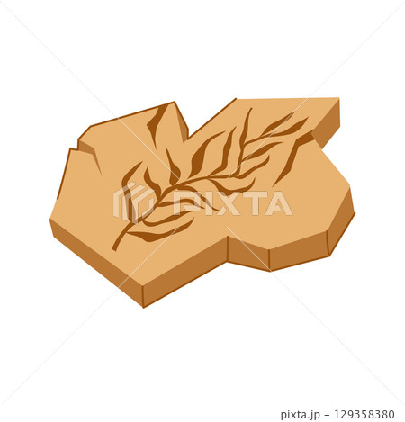 carbon fossil cartoon vector illustration carbon fossil cartoon vector illustration 129358380
