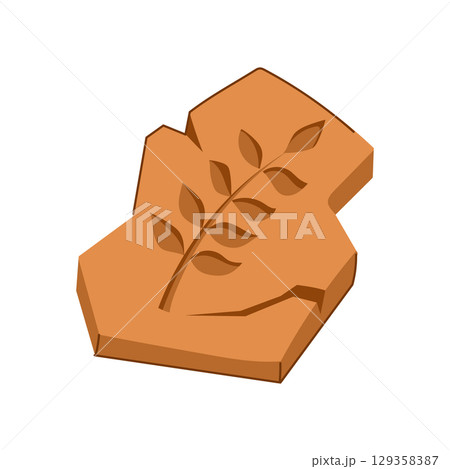 trilobite fossil cartoon vector illustration trilobite fossil cartoon vector illustration 129358387