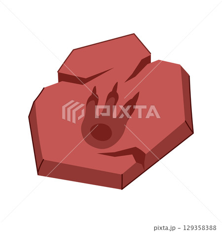 amber fossil cartoon vector illustration amber fossil cartoon vector illustration 129358388