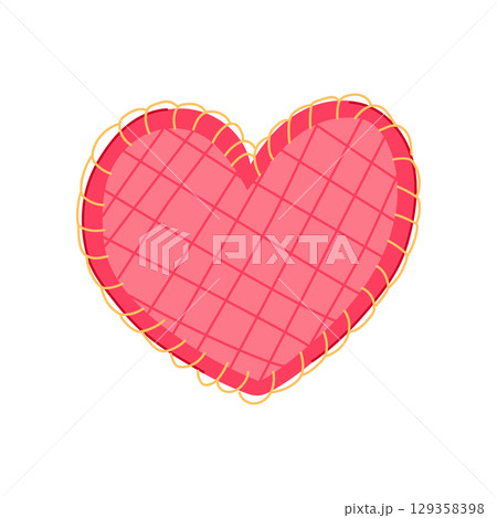 applique fabric patches cartoon vector illustration 129358398