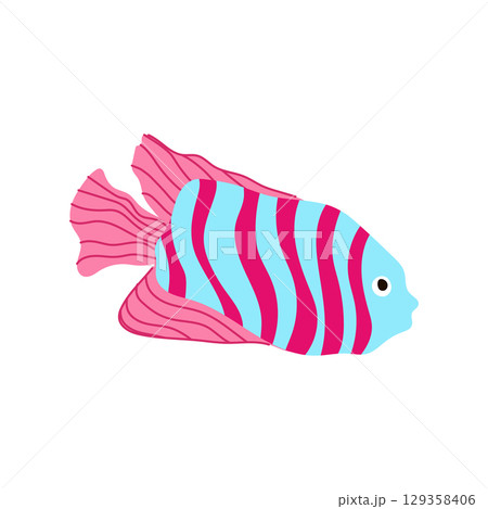 guppy exotic fish cartoon vector illustration guppy exotic fish cartoon vector illustration 129358406