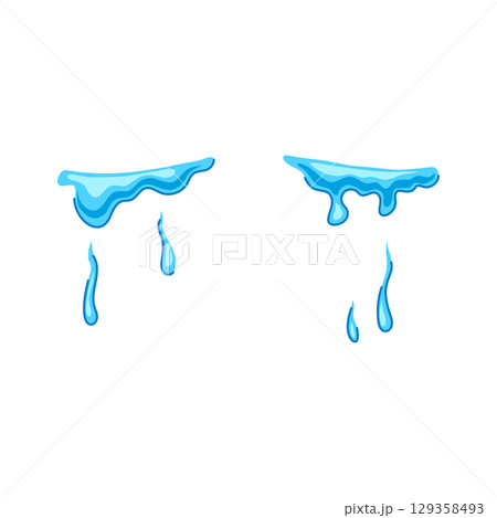 weep cry cartoon vector illustration 129358493