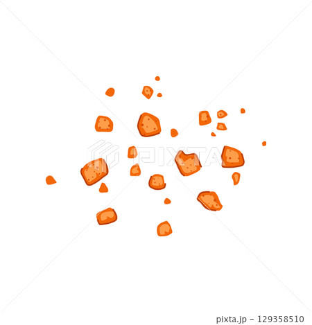 homemade cookie crumb cartoon vector illustration 129358510