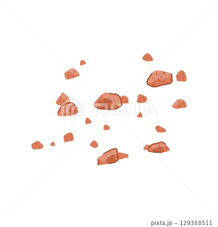vanilla cookie crumb cartoon vector illustration vanilla cookie crumb cartoon vector illustration 129358511