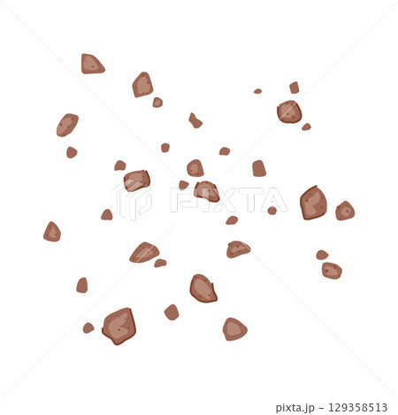 chocolate cookie crumb cartoon vector illustration 129358513