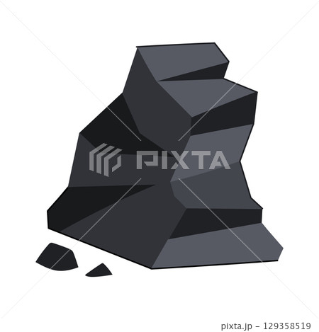 lignite coal ore cartoon vector illustration lignite coal ore cartoon vector illustration 129358519