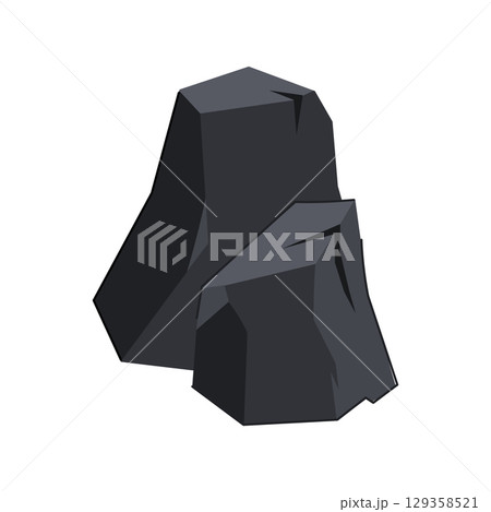 anthracite coal ore cartoon vector illustration anthracite coal ore cartoon vector illustration 129358521