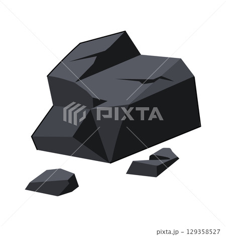 extraction coal ore cartoon vector illustration extraction coal ore cartoon vector illustration 129358527