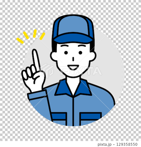 穿著工作服的男人的圖標（靈感） 129358550