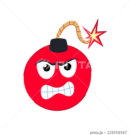 dynamite bomb character cartoon vector illustration dynamite bomb character cartoon vector illustration 129358587