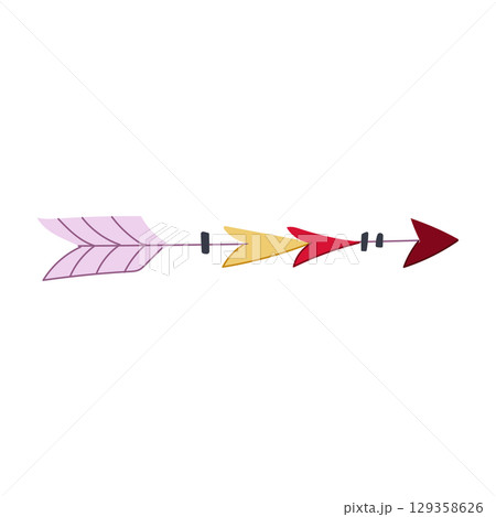 rustic boho arrow cartoon vector illustration rustic boho arrow cartoon vector illustration 129358626