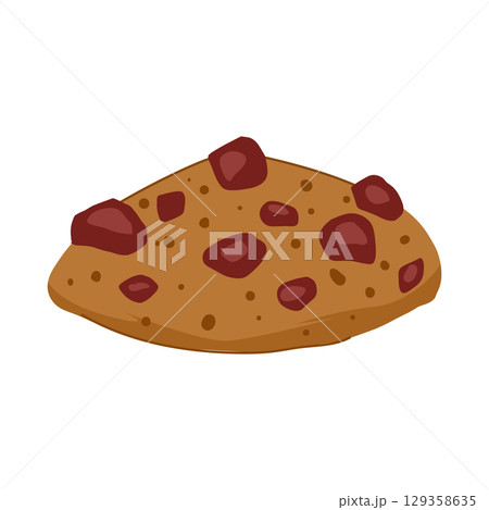 crunchy biscuit cookie cartoon vector illustration crunchy biscuit cookie cartoon vector illustration 129358635