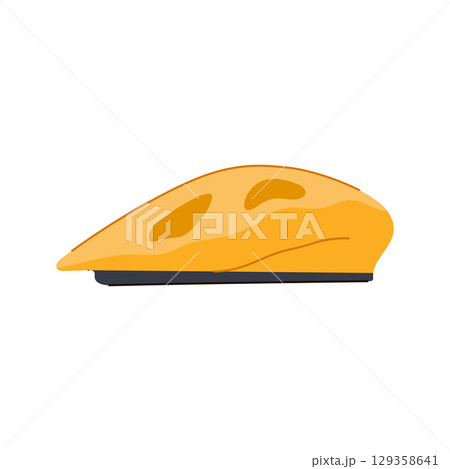 badge beret hat military cartoon vector illustration 129358641