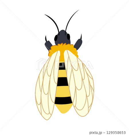 colony bee cartoon vector illustration 129358653