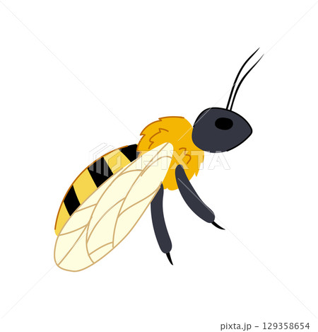 drone bee cartoon vector illustration 129358654
