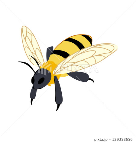 hive bee cartoon vector illustration 129358656