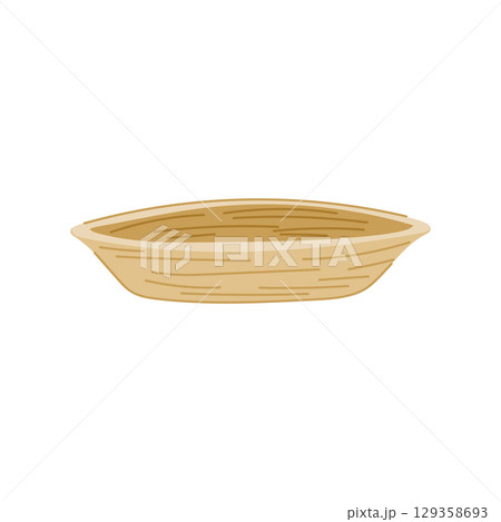 lightweight bamboo plate cartoon vector illustration 129358693