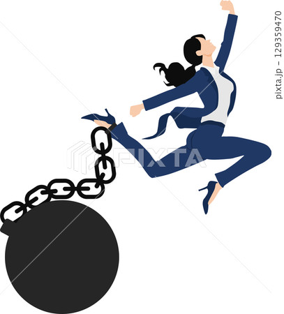 足枷のグラフィック素材イラスト	 129359470