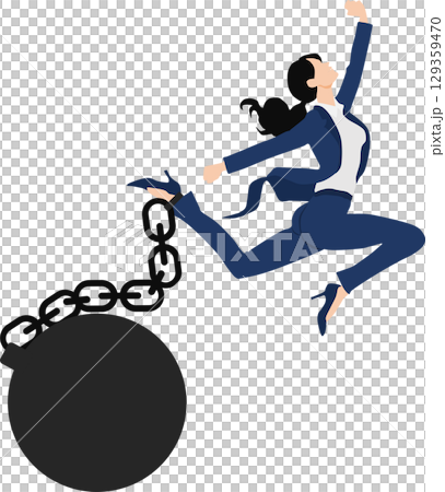Graphic material illustration of shackles 129359470