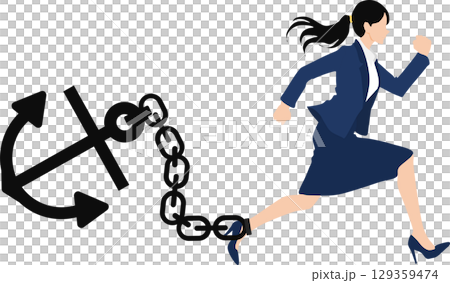 枷鎖的圖形材料插圖 129359474