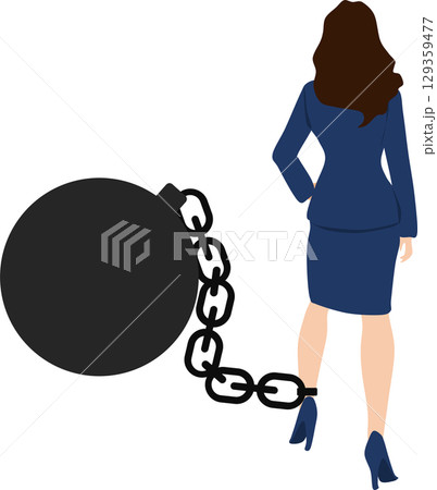 足枷のグラフィック素材イラスト	 129359477