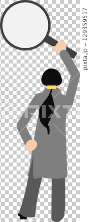 レビューを調べて検討する女性のイラスト レビューを調べて検討する女性のイラスト 129359517