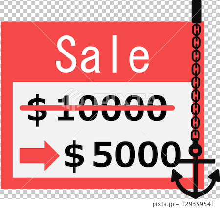 Illustration of the anchoring effect (behavioral economics) Illustration of the anchoring effect (behavioral economics) 129359541