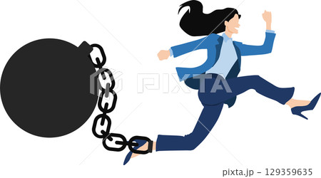 足枷のグラフィック素材イラスト	 129359635