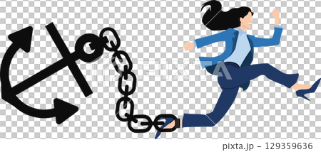 足枷のグラフィック素材イラスト	 129359636
