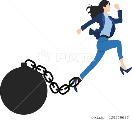足枷のグラフィック素材イラスト	 129359637