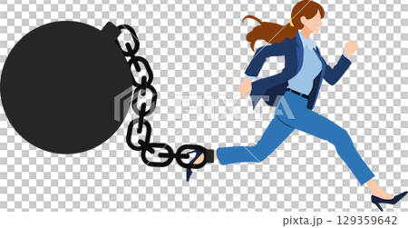 枷鎖的圖形材料插圖 129359642