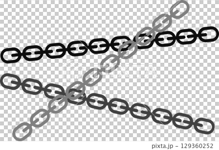 チェーンのグラフィック素材イラスト	 129360252
