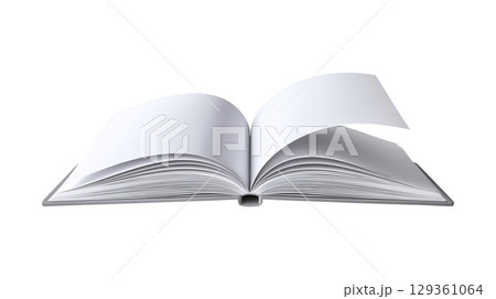 Open book with blank pages for education and back to school concepts 129361064