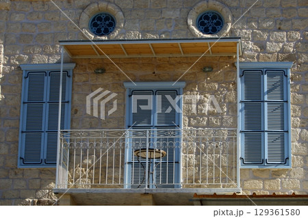 The ancient fortress city of Acre on the Mediterranean coast. 129361580