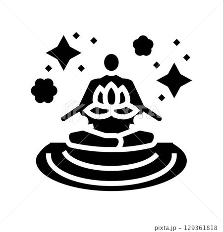 aura calm waves inclusive fitness glyph icon vector illustration aura calm waves inclusive fitness glyph icon vector illustration 129361818