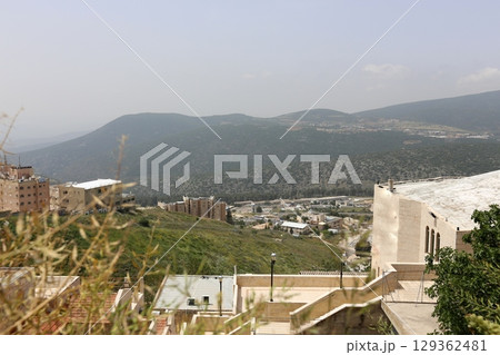 The ancient city of Safed in northern Israel. City of artists and Kabbalists. The ancient city of Safed in northern Israel. City of artists and Kabbalists. 129362481