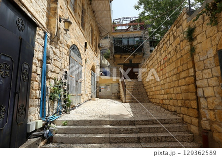 The ancient city of Safed in northern Israel. City of artists and Kabbalists. The ancient city of Safed in northern Israel. City of artists and Kabbalists. 129362589