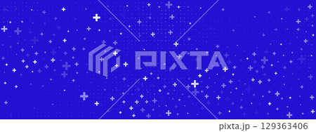 Abstract Violet Blue Medical Background with Math Grid and Cross Pattern. Futuristic design for AI healthcare projects. Scientific aesthetic with abstract rhythm. Vector. Abstract Violet Blue Medical Background with Math Grid and Cross Pattern. Futuristic design for AI healthcare projects. Scientific aesthetic with abstract rhythm. Vector. 129363406