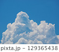 Cumulonimbus Cloud Formation Against Clear Blue Sky 129365438