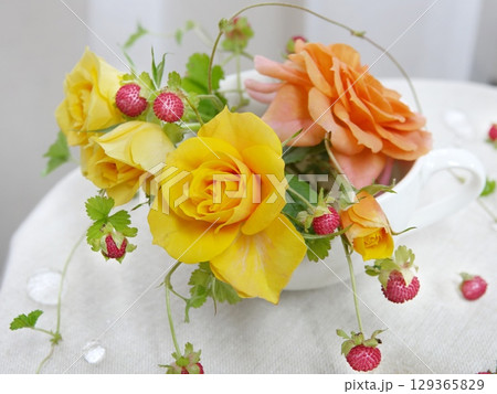 薔薇とイチゴ 薔薇とイチゴ 129365829