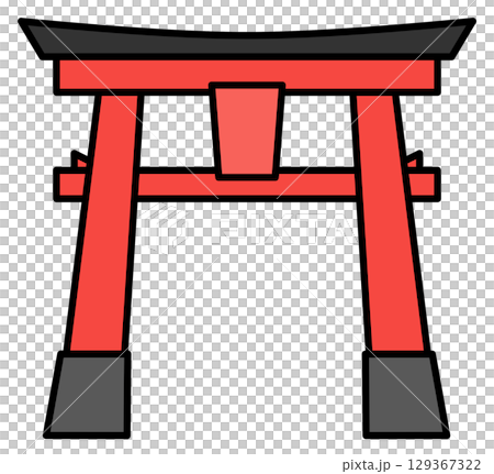 Mysterious torii gate illustrations for talismans and barriers at shrines and temples Mysterious torii gate illustrations for talismans and barriers at shrines and temples 129367322
