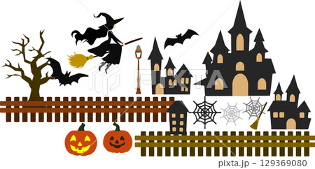 ハロウィーンのイラスト	 129369080
